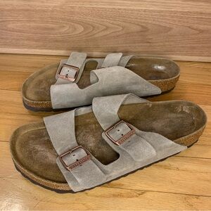 Birkenstock Arizona Soft Footbed Suede Leather Sandals - Size 43